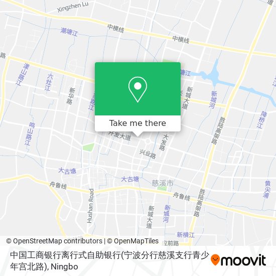 中国工商银行离行式自助银行(宁波分行慈溪支行青少年宫北路) map