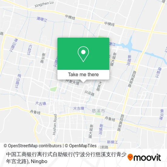 中国工商银行离行式自助银行(宁波分行慈溪支行青少年宫北路) map
