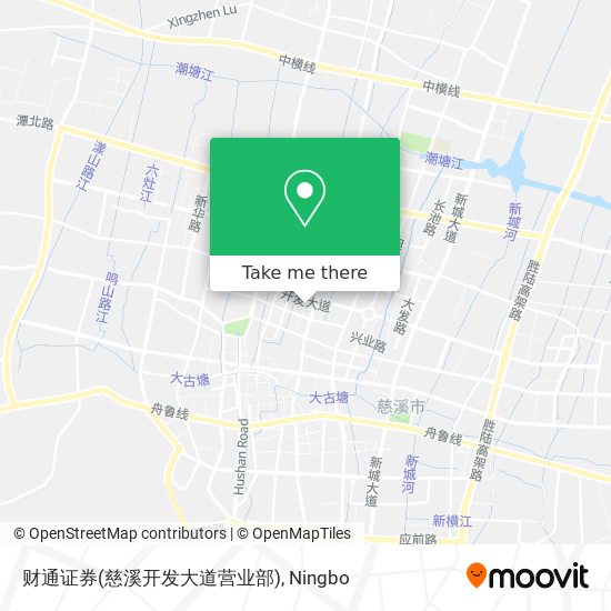 财通证券(慈溪开发大道营业部) map