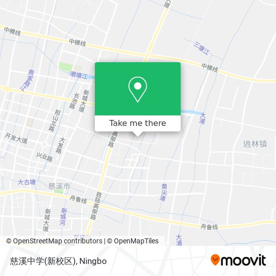 慈溪中学(新校区) map