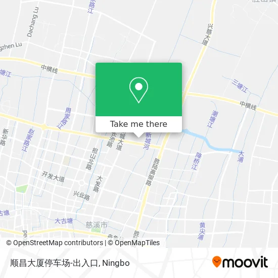 顺昌大厦停车场-出入口 map