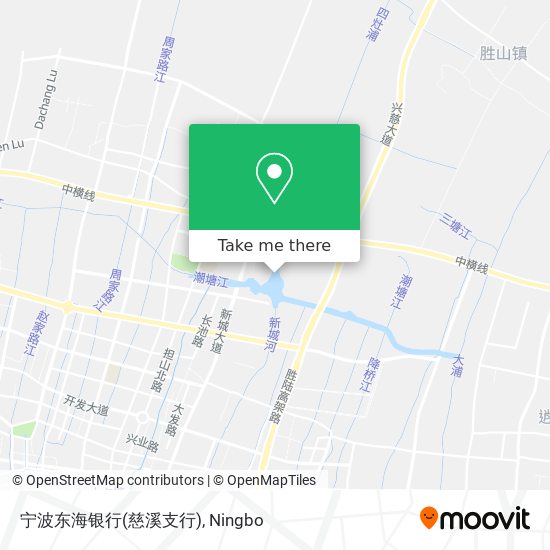 宁波东海银行(慈溪支行) map