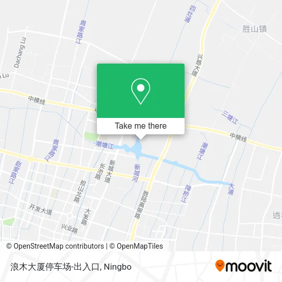 浪木大厦停车场-出入口 map