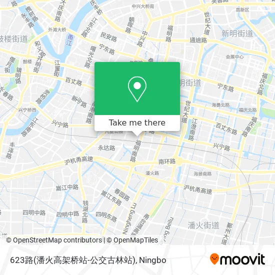 623路(潘火高架桥站-公交古林站) map