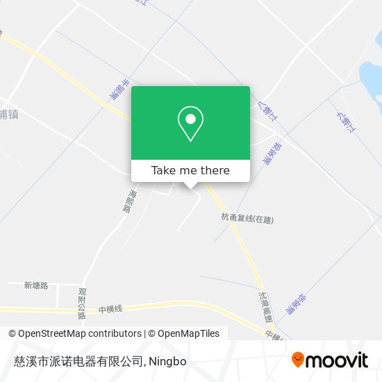 慈溪市派诺电器有限公司 map