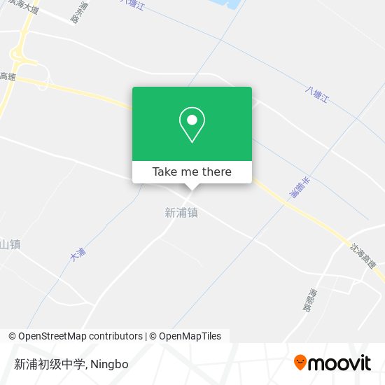 新浦初级中学 map