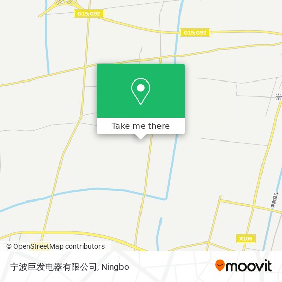 宁波巨发电器有限公司 map