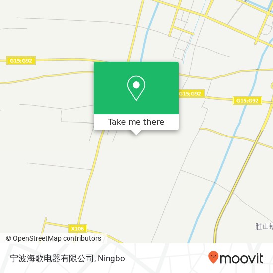 宁波海歌电器有限公司 map