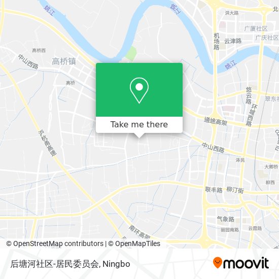 后塘河社区-居民委员会 map