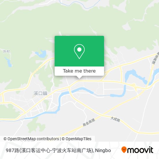 987路(溪口客运中心-宁波火车站南广场) map