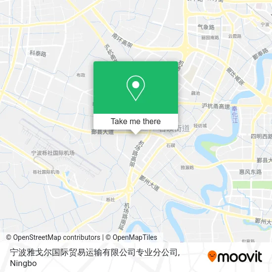宁波雅戈尔国际贸易运输有限公司专业分公司 map