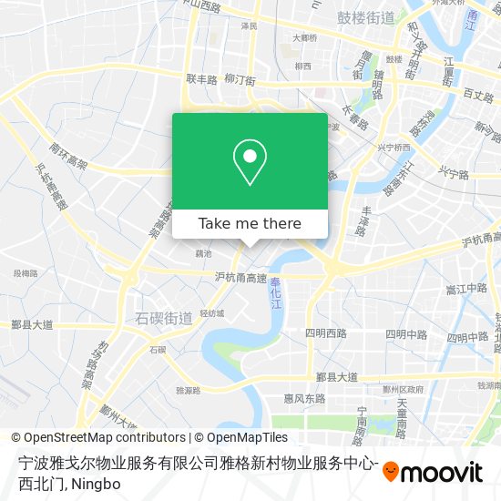 宁波雅戈尔物业服务有限公司雅格新村物业服务中心-西北门 map