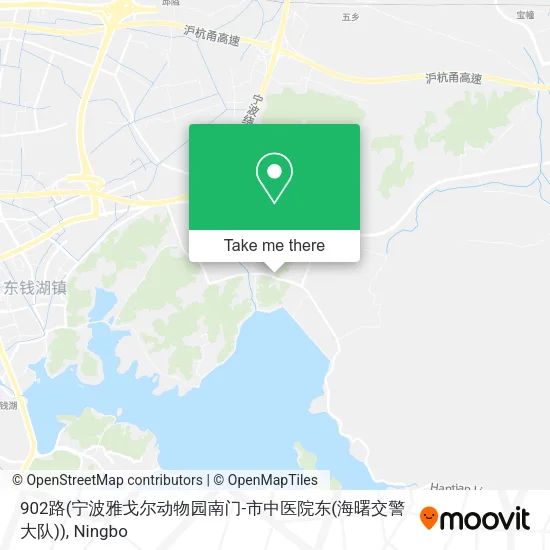 902路(宁波雅戈尔动物园南门-市中医院东(海曙交警大队)) map