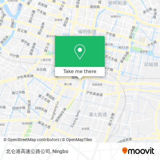 北仑港高速公路公司 map