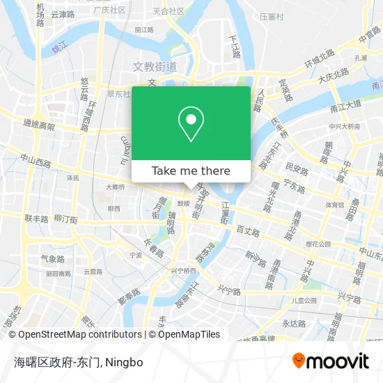 海曙区政府-东门 map