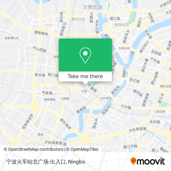宁波火车站北广场-出入口 map