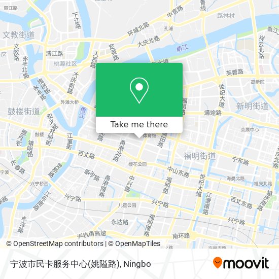 宁波市民卡服务中心(姚隘路) map