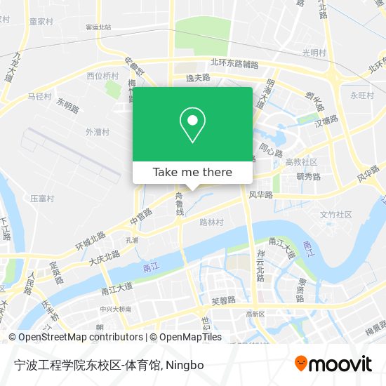 宁波工程学院东校区-体育馆 map