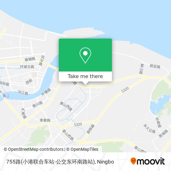 755路(小港联合车站-公交东环南路站) map