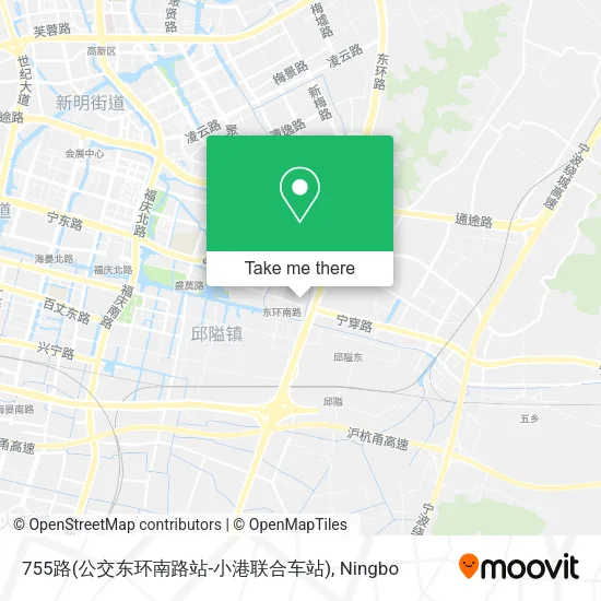 755路(公交东环南路站-小港联合车站) map