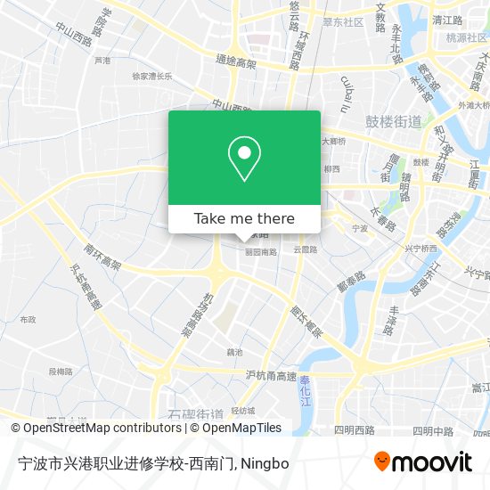 宁波市兴港职业进修学校-西南门 map