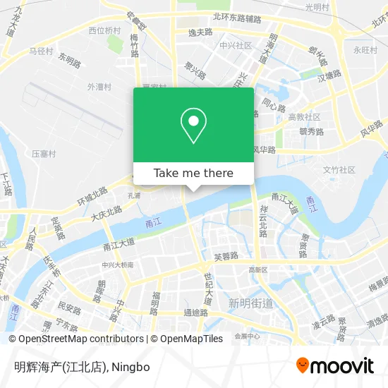 明辉海产(江北店) map