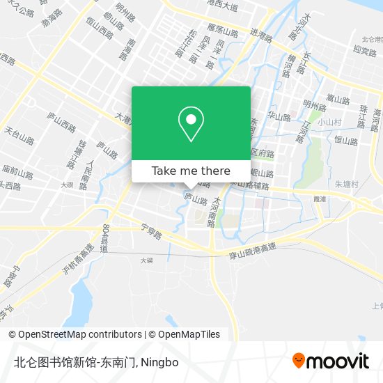 北仑图书馆新馆-东南门 map