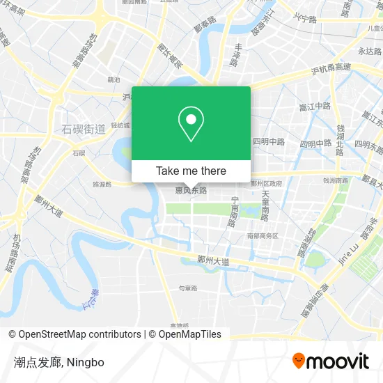 潮点发廊 map