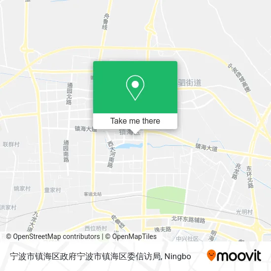 宁波市镇海区政府宁波市镇海区委信访局 map