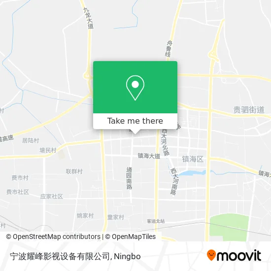 宁波耀峰影视设备有限公司 map