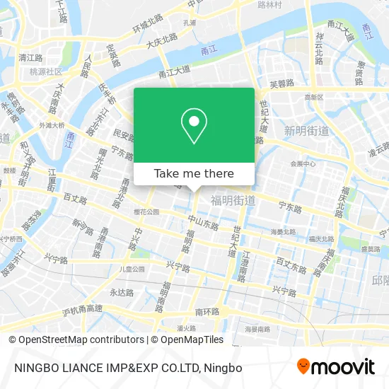 NINGBO LIANCE IMP&EXP CO.LTD map