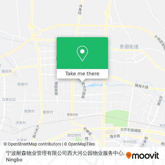 宁波耐森物业管理有限公司西大河公园物业服务中心 map