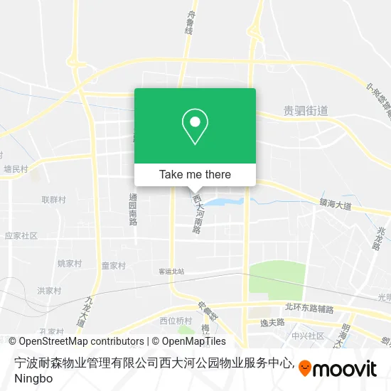 宁波耐森物业管理有限公司西大河公园物业服务中心 map