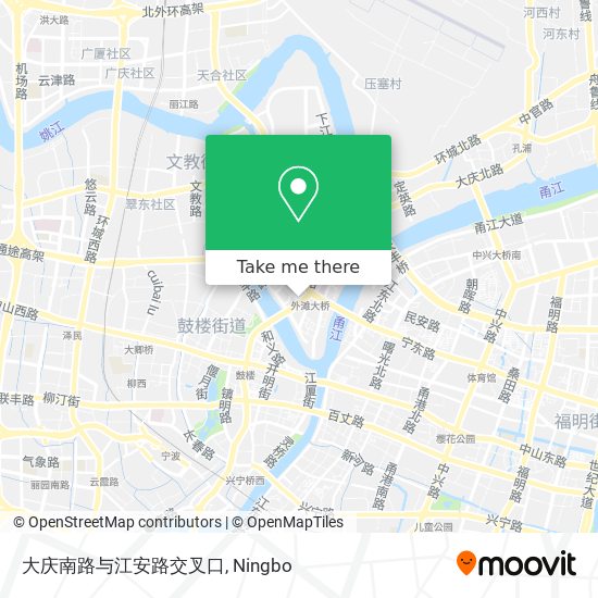大庆南路与江安路交叉口 map