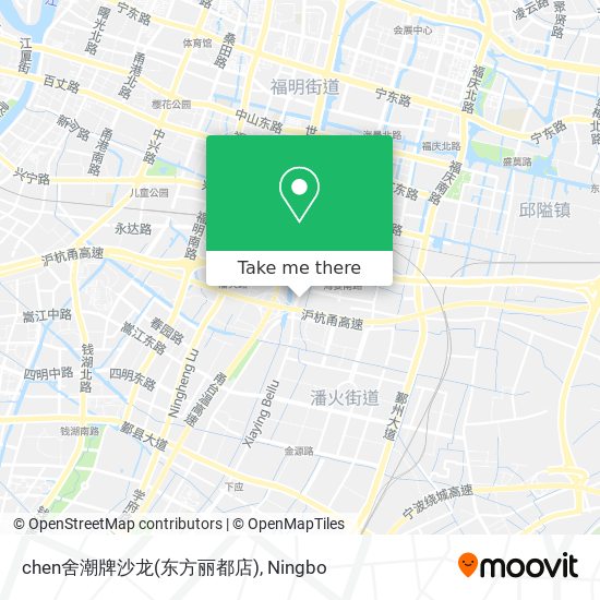 chen舍潮牌沙龙(东方丽都店) map