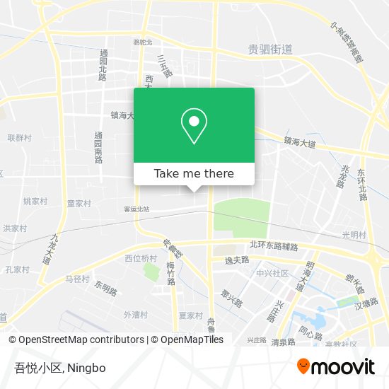 吾悦小区 map