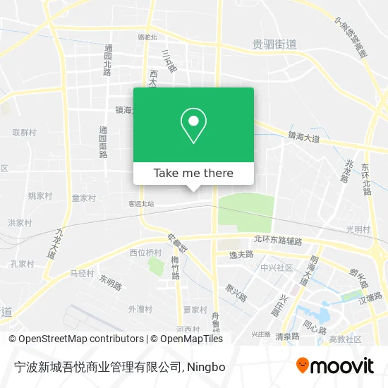 宁波新城吾悦商业管理有限公司 map