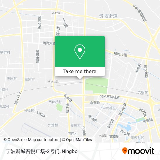 宁波新城吾悦广场-2号门 map