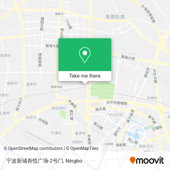 宁波新城吾悦广场-2号门 map