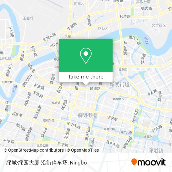 绿城·绿园大厦-沿街停车场 map