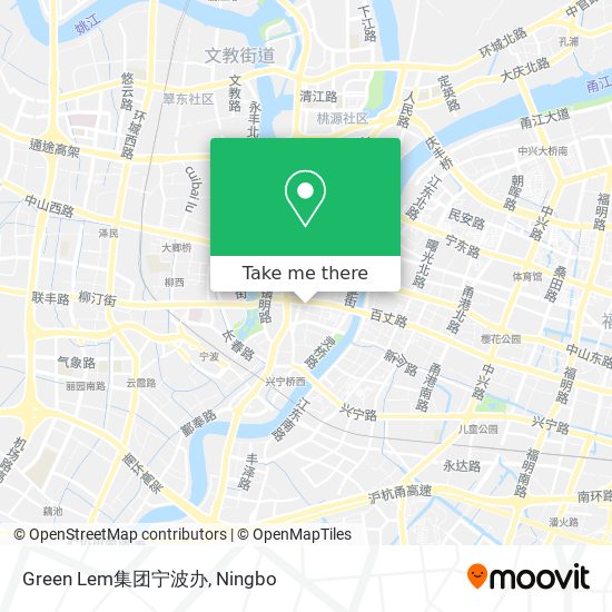 Green Lem集团宁波办 map