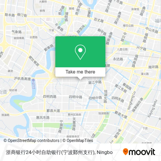 浙商银行24小时自助银行(宁波鄞州支行) map