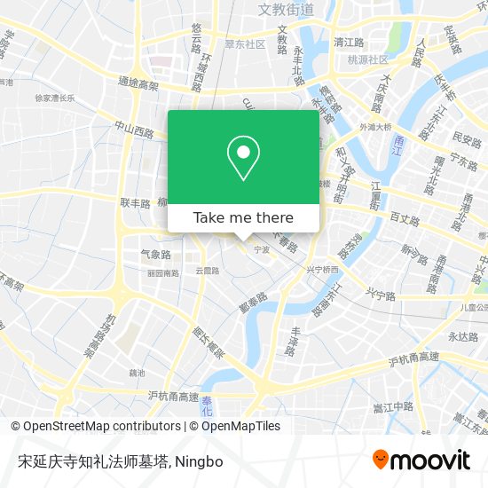 宋延庆寺知礼法师墓塔 map