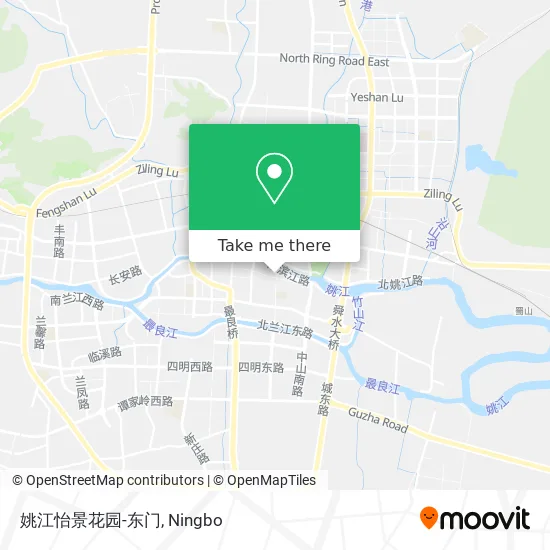 姚江怡景花园-东门 map