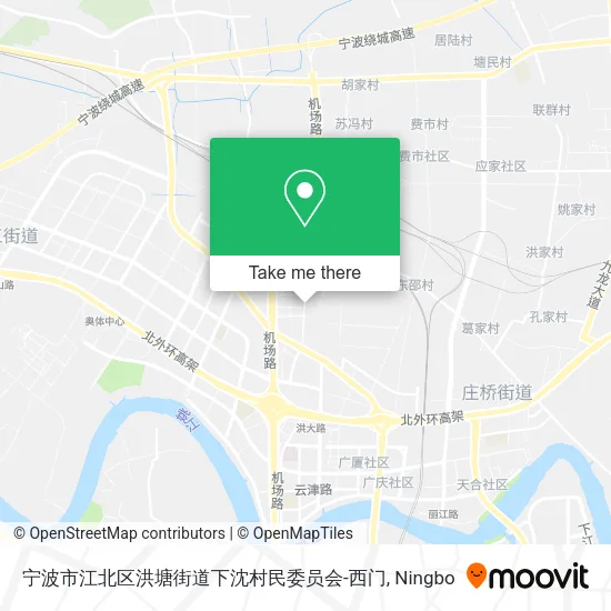 宁波市江北区洪塘街道下沈村民委员会-西门 map
