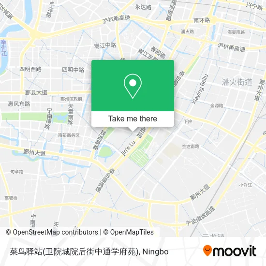 菜鸟驿站(卫院城院后街中通学府苑) map