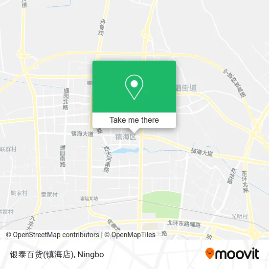 银泰百货(镇海店) map