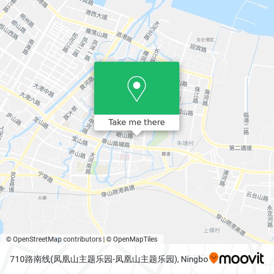 710路南线(凤凰山主题乐园-凤凰山主题乐园) map
