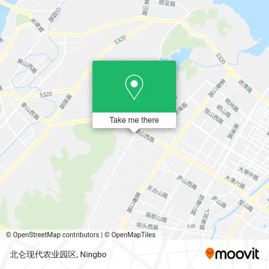 北仑现代农业园区 map