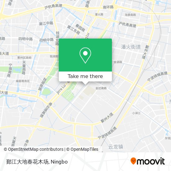 鄞江大地春花木场 map